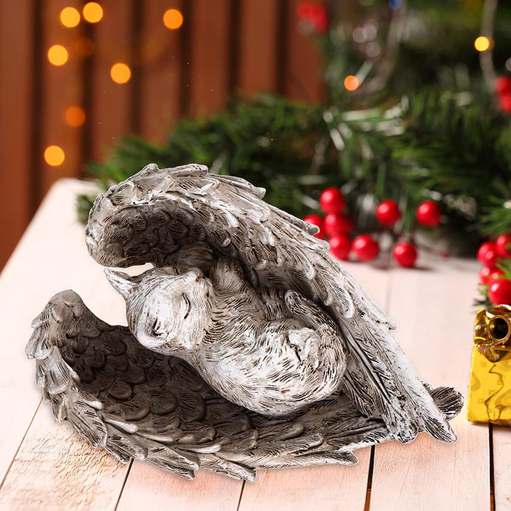 Angoily Engel Flügel Gartenfigur Aus Resin Elegante Desktop-Dekoration Für Zuhause Und Garten Kreati