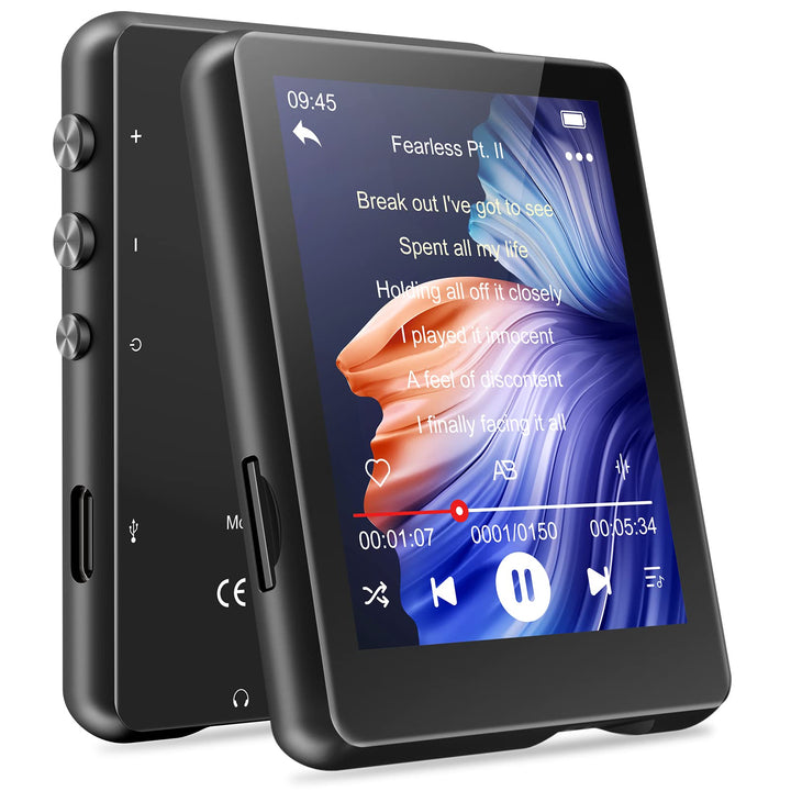 32GB MP3 Player Bluetooth 5.0 MECHEN 2,4'' Touchscreen Tragbarer MP3-Player zum Laufen mit Line-in-A