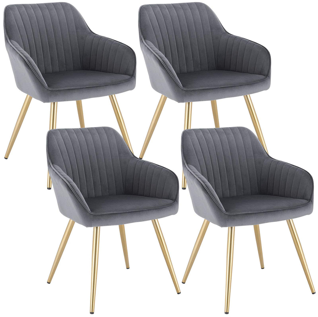 Lestarain Esszimmerstühle 4er Set, für Esszimmer Wohnzimmer Küche, Küchenstühle gepolstert mit Armle