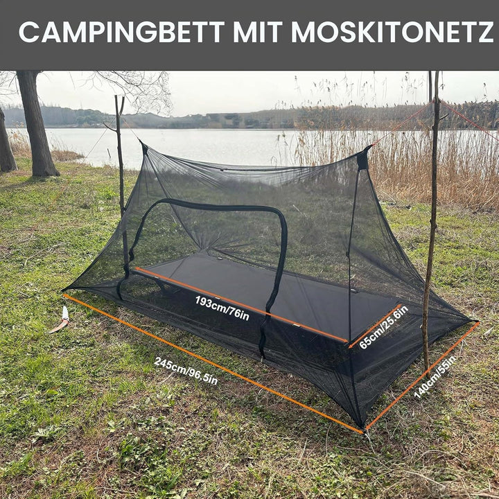 Onewind Camping Shelter mit Moskitonetz, Zelt Emergency Survival Shelter, leicht, wiederverwendbar,