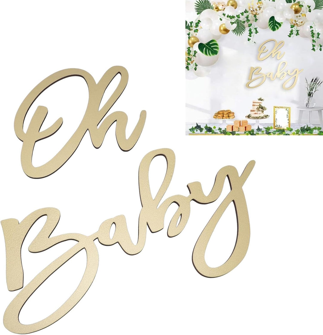 Oh Baby-Schild, Ausschnitt, Geschlecht Offenbaren Hintergrund, Wanddekoration, Foto-Requisiten, Oh B