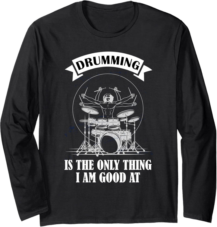 Schlagzeug - I destroy silence Langarmshirt