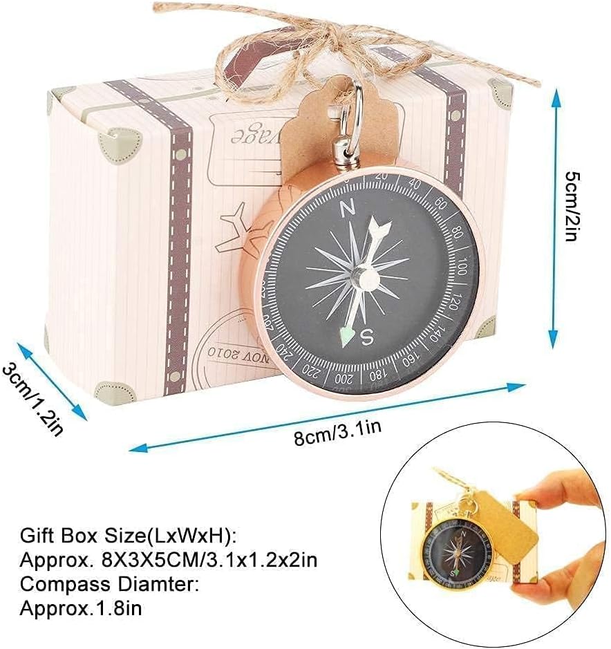 20 Stück Mini Koffer Gastgeschenke Hochzeit, Handarbeitskoffer Gastgeschenk Box, Parteibevorzugung M