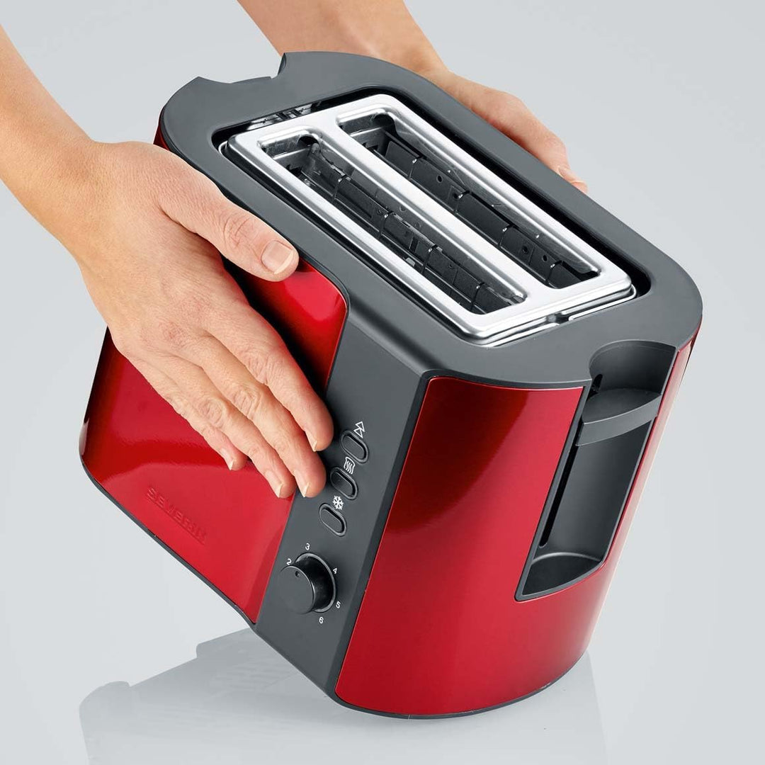 SEVERIN Automatik-Toaster, Toaster mit Brötchenaufsatz, hochwertiger Edelstahl Toaster zum Toasten,