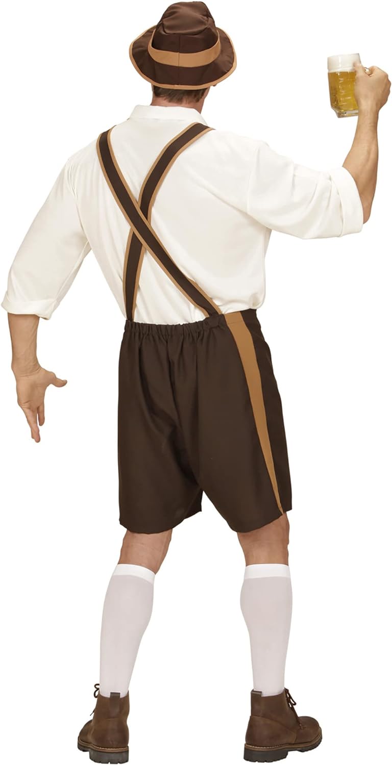 "BAVARIAN MAN" (lederhosen, shirt,socks, hat) - (L), L