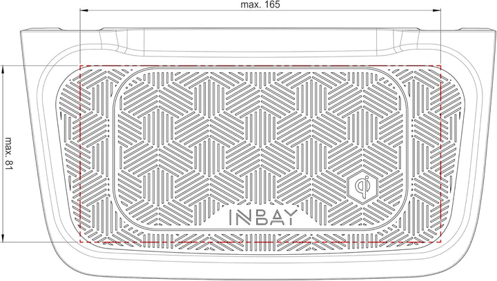 Inbay 241023-54-1 Qi-Smartphone Ablagefach kompatibel mit BMW F30 3er/4er Serie