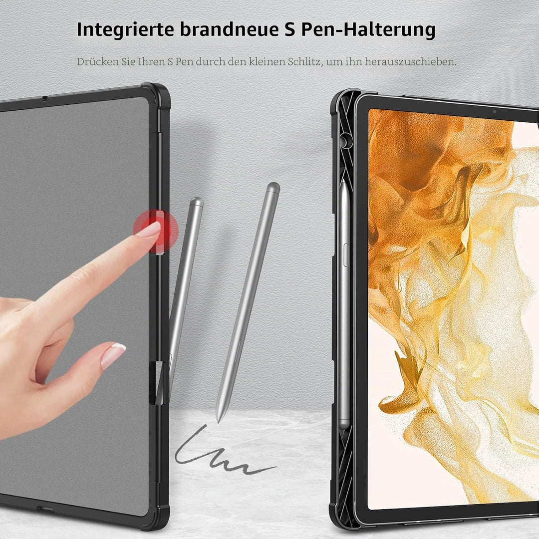 Fintie Hülle für Samsung Galaxy Tab S8 Plus 2022/S7 FE 2021/S7 Plus 2020 12.4 Zoll, Multi-Winkel Bet