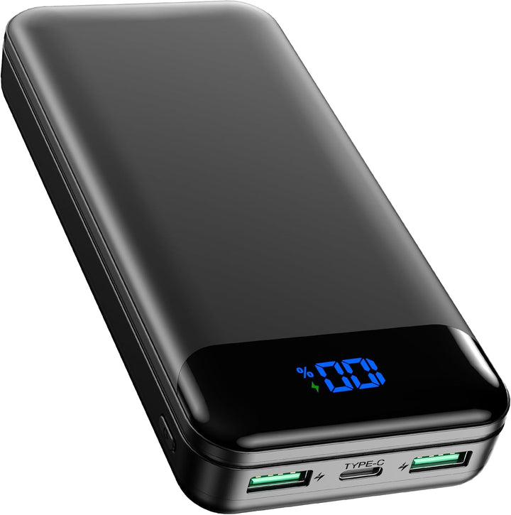 Enerwow Power Bank 27000mAh,USB C Powerbank 22.5W,PD3.0 Schnellladefunktion Externe Handyakkus,Kompa