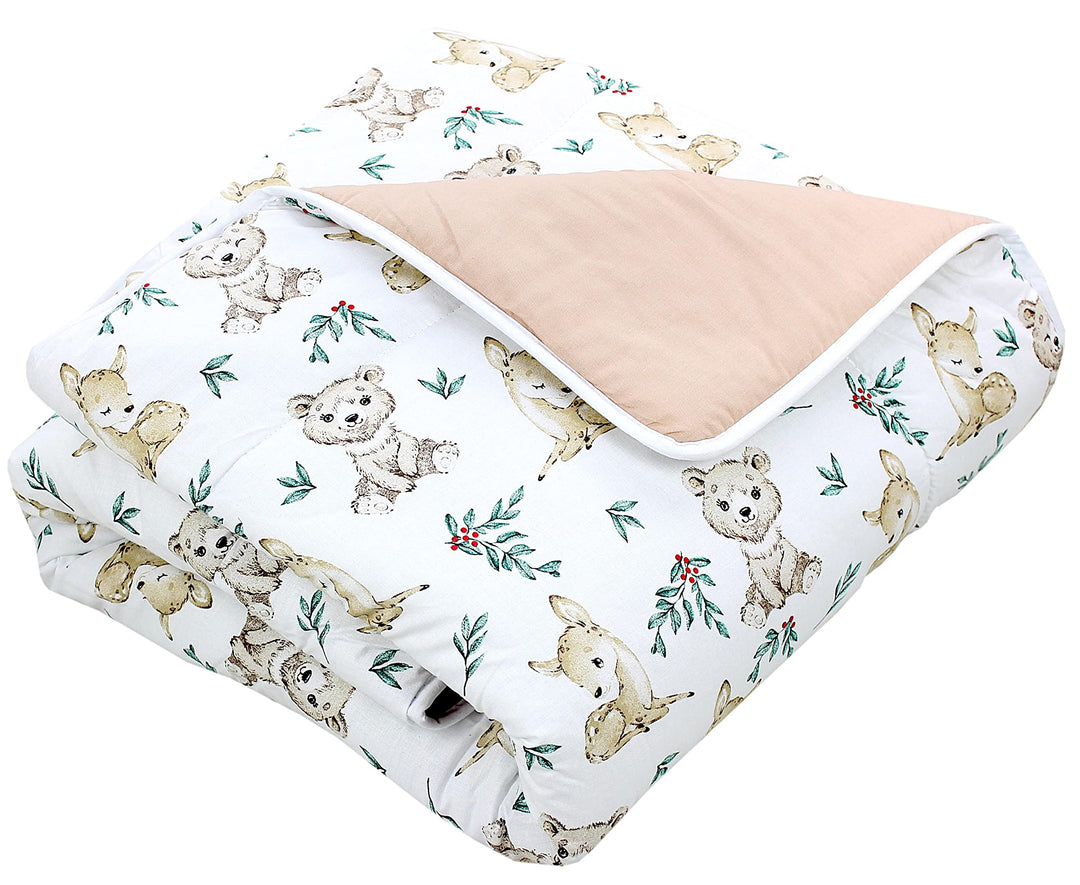 TupTam Baby Spielmatte Kinder Grosse Spieldecke Gepolstert XXL Krabbeldecke 120 x 120 cm Babyzimmer