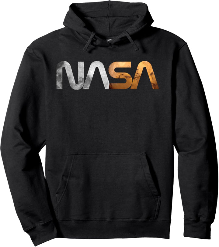 NASA Mond Mars Worm Logo Pullover Hoodie