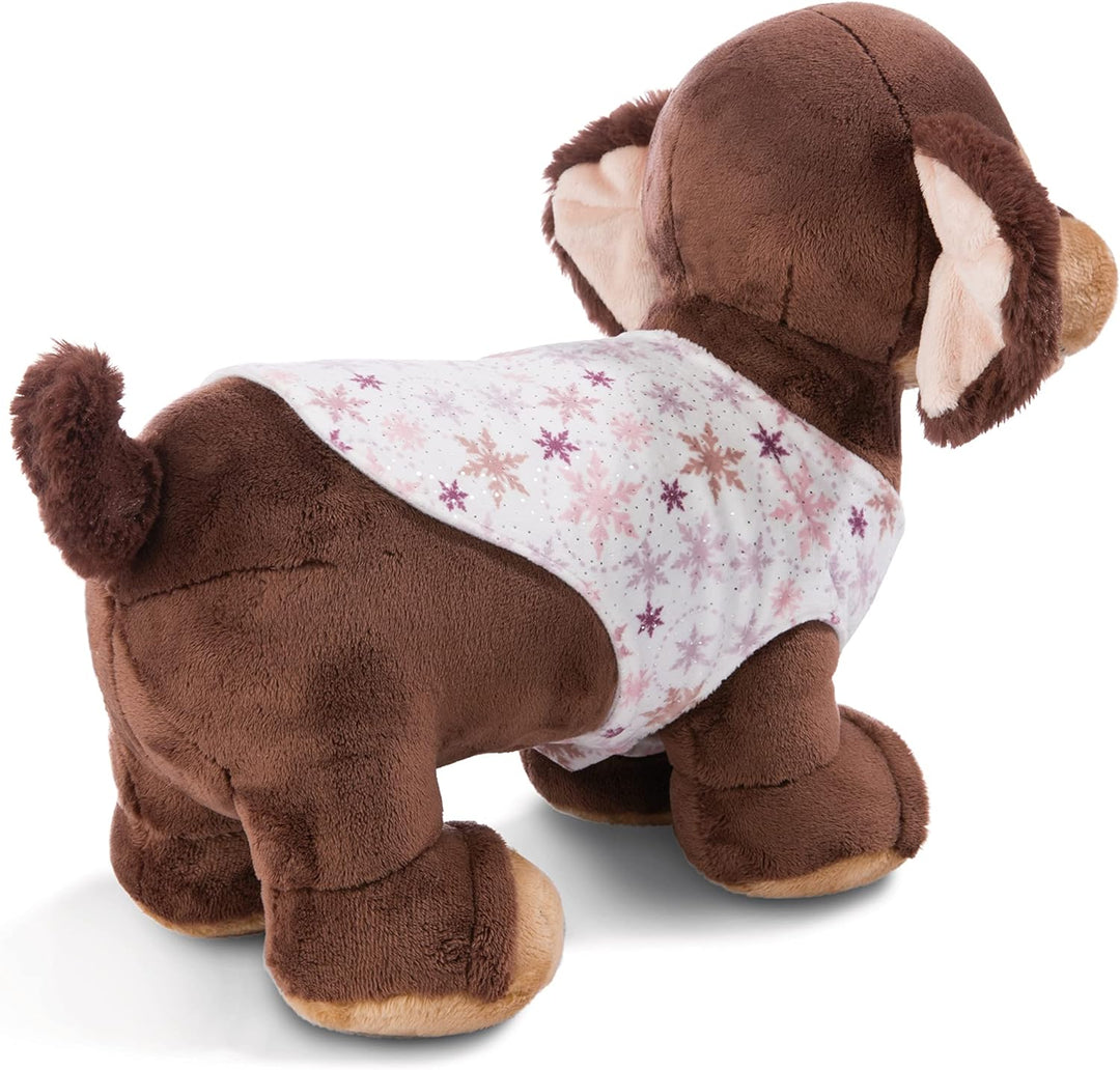 NICI 49320 Kuscheltier Dackel Skida 38cm braun stehend-Nachhaltiges Stofftier aus weichem Plüsch, ni