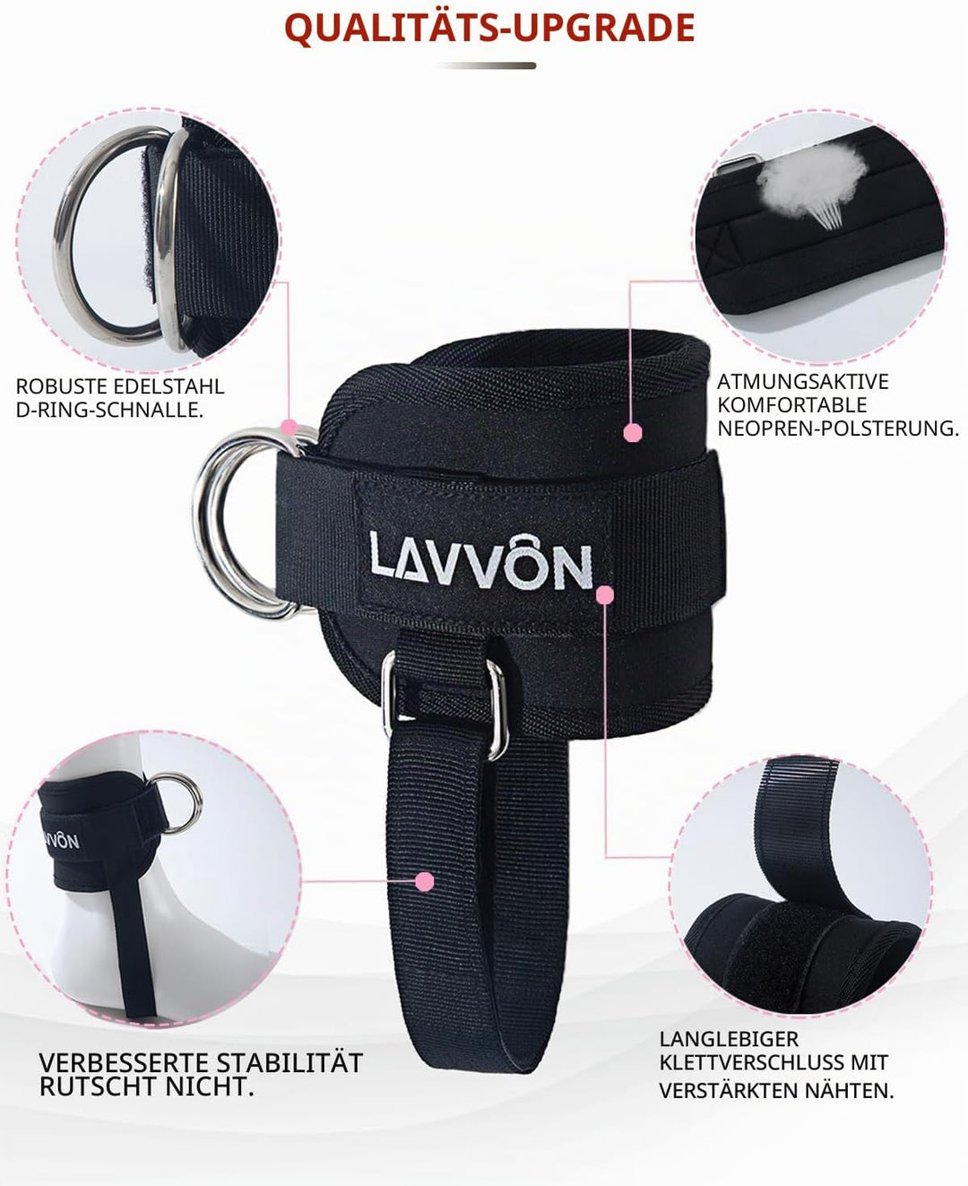 Langhantel-Kniebeugenpolster-Set, Nylon-Polsterung, rutschfest, dicker Schaumstoff, Langhantelpolste