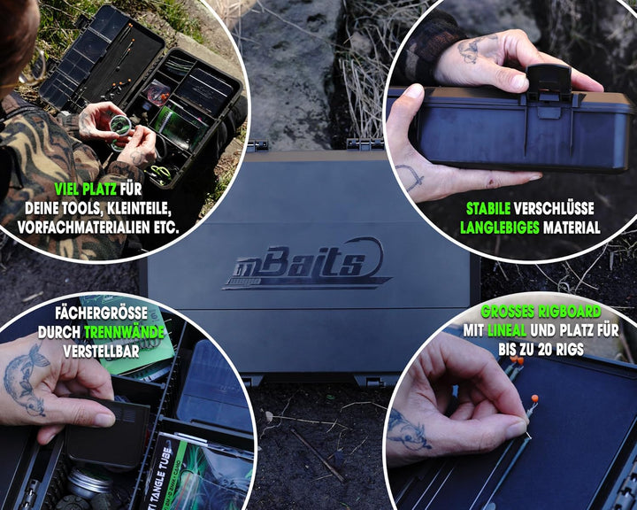 Magic Baits Tackle Box Large System Carp Tackle Box Karpfen Rig Box Carptackle Safe Angelbox