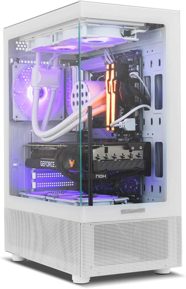 NOX XTREME PRODUCTS Hummer Vision White - Semitower ATX | M-ATX, Seiten- und Frontscheibe aus gehärt