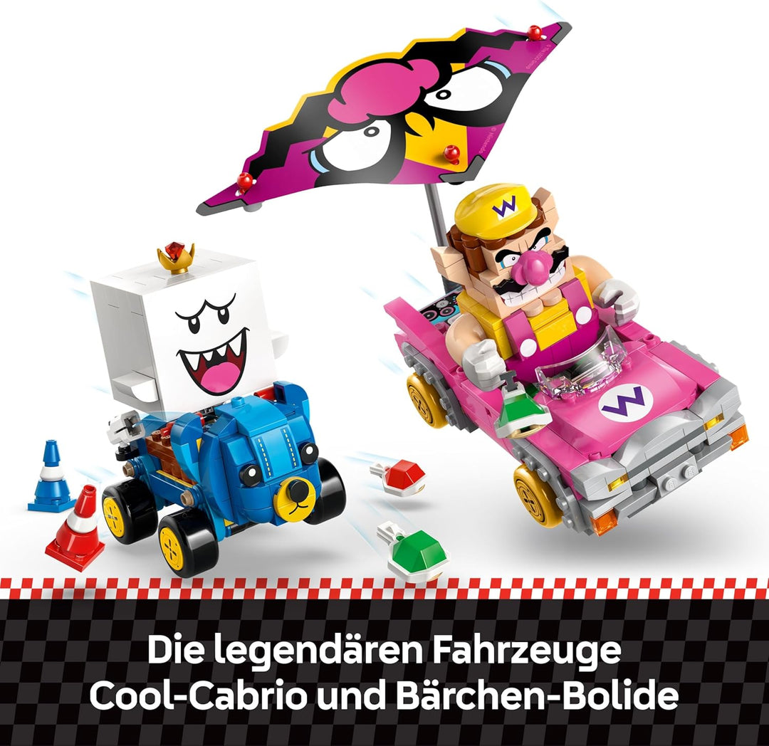 LEGO Super Mario: Mario Kart - Wario & König Buu Huu - Interaktives Spielzeug mit 2 Autos und 2 Figu