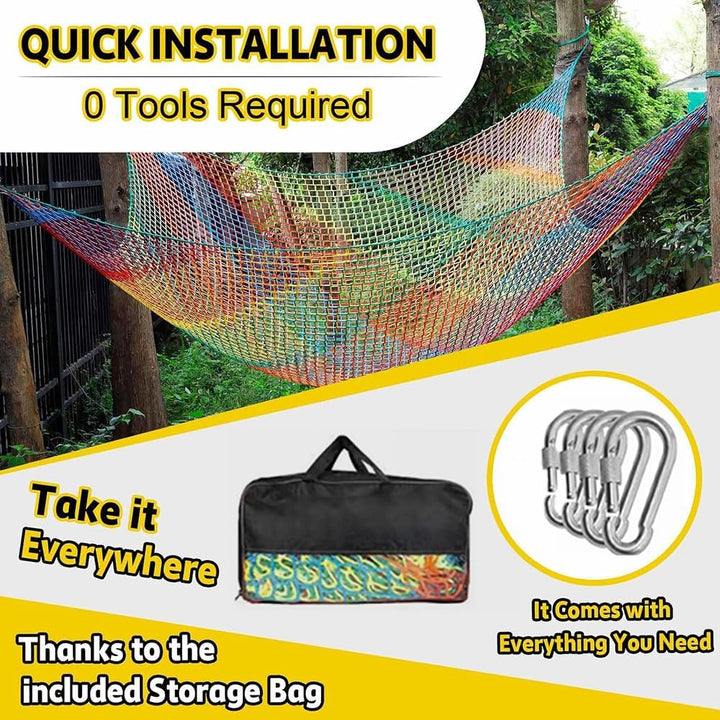 kletternetz,kletternetz Kinder,kletternetz Outdoor,Kletter-Gepäcknetz doppellagig,4 mm Dickes Seil,