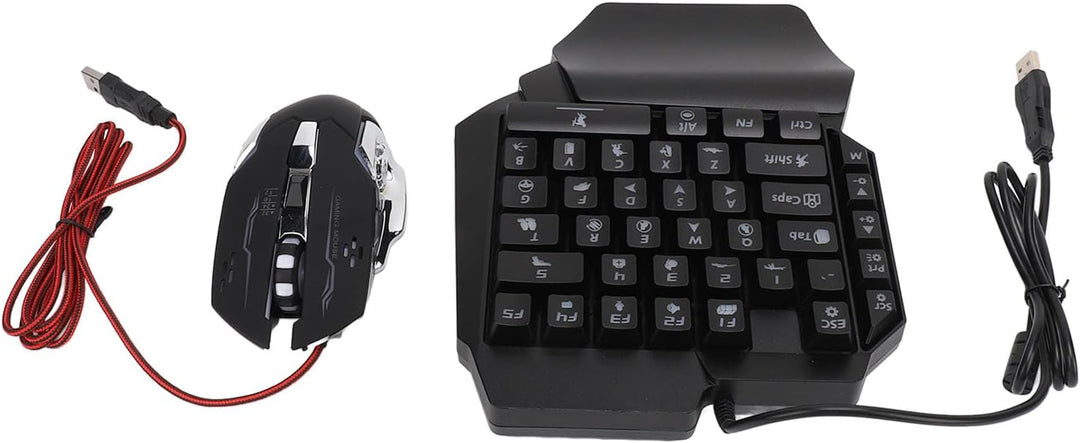Gaming -Tastatur -Maus -Konverter Combo 4 in 1 Single Hand Mobile Game Keyboard -Maus -Adapter -Tele