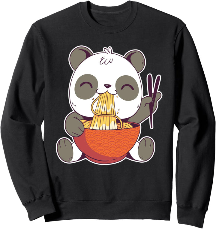 Kawaii Cute Panda Bear Ramen Bowl Japanese Noodles Gift Sweatshirt
