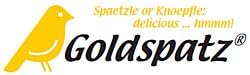 Goldspatz Spätzleblech Edelstahl, mit Schaber, für kurze Spätzle / Knöpfle, 28 cm - #2202