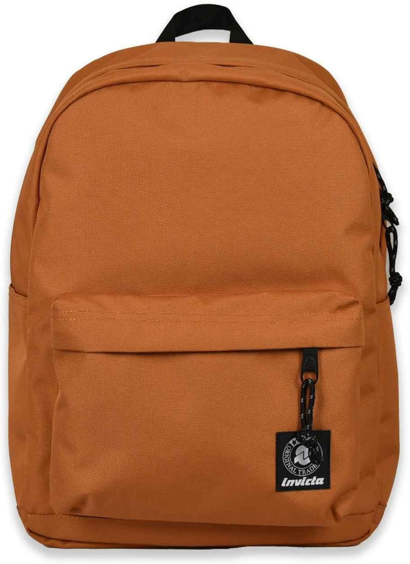 CARLSON INVICTA PLAIN Rucksack aus nachhaltigem Stoff, Geräumige Schultasche für Teenager, Mädchen u