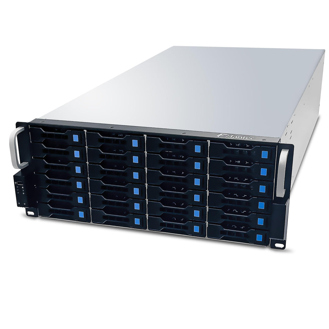 FANTEC 1873 SRC-4240X07 19" 4HE 680mm Storage Gehäuse (24x SAS/SATA Einschübe mit je 2 Status LEDs,