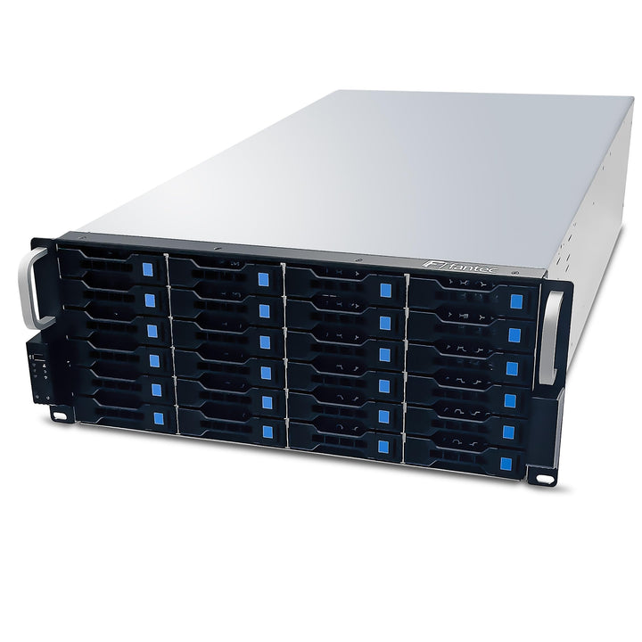 FANTEC 1873 SRC-4240X07 19" 4HE 680mm Storage Gehäuse (24x SAS/SATA Einschübe mit je 2 Status LEDs,