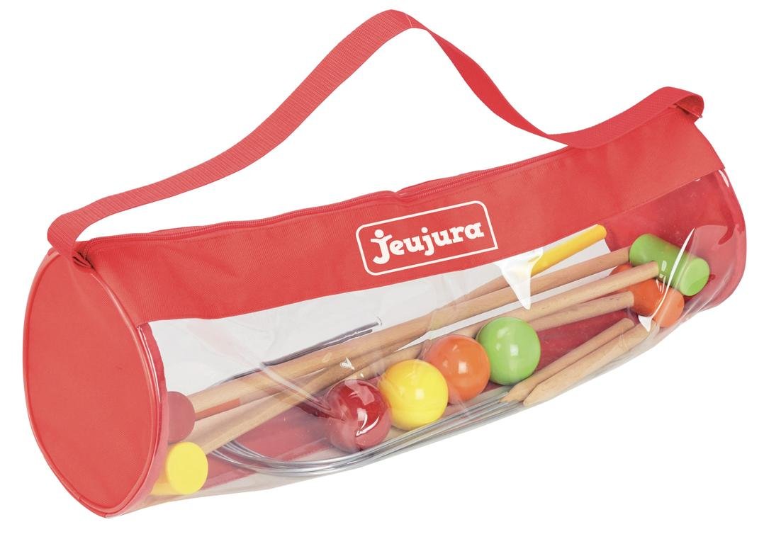 JEUJURA jeujuraj8603 Holz Krocket Spiel für 4 Spieler mit Tasche Andere, Andere