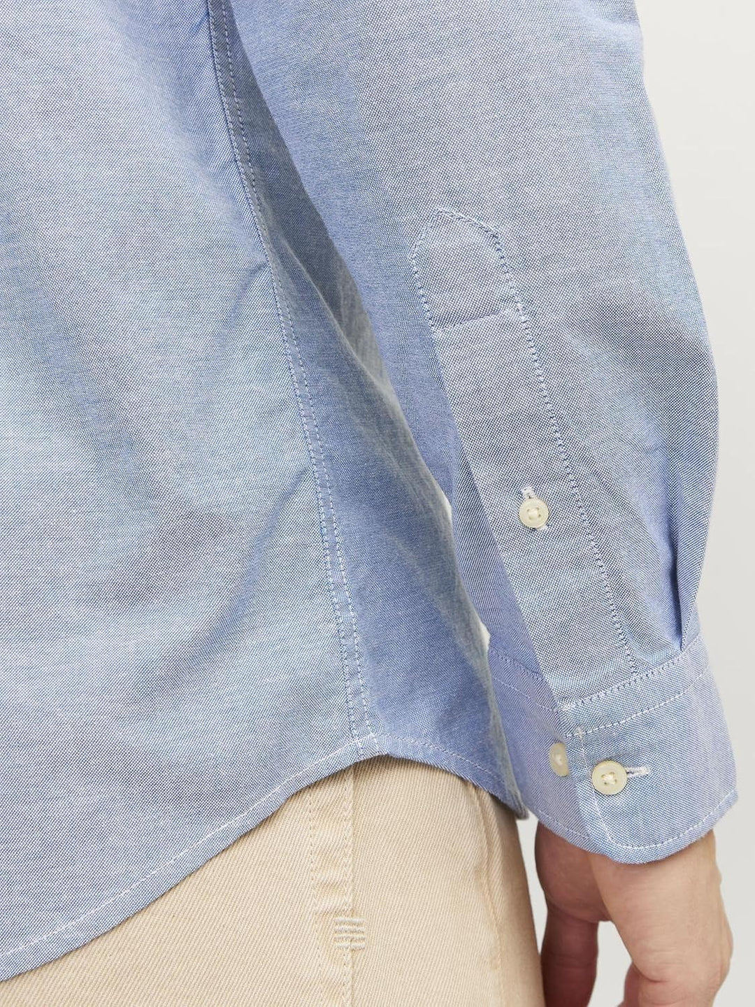 JACK &amp; JONES Brook Check Oxford Shirt S Cashmere Blue/Fit:slim Fit, S Cashmere Blue/Fit:slim Fit