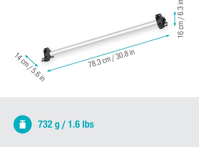 Gardena Gerätehalter Plus: Wandhalterung für Haus- und Gartengeräte, 78 cm Breite, 60 kg Maximalgewi