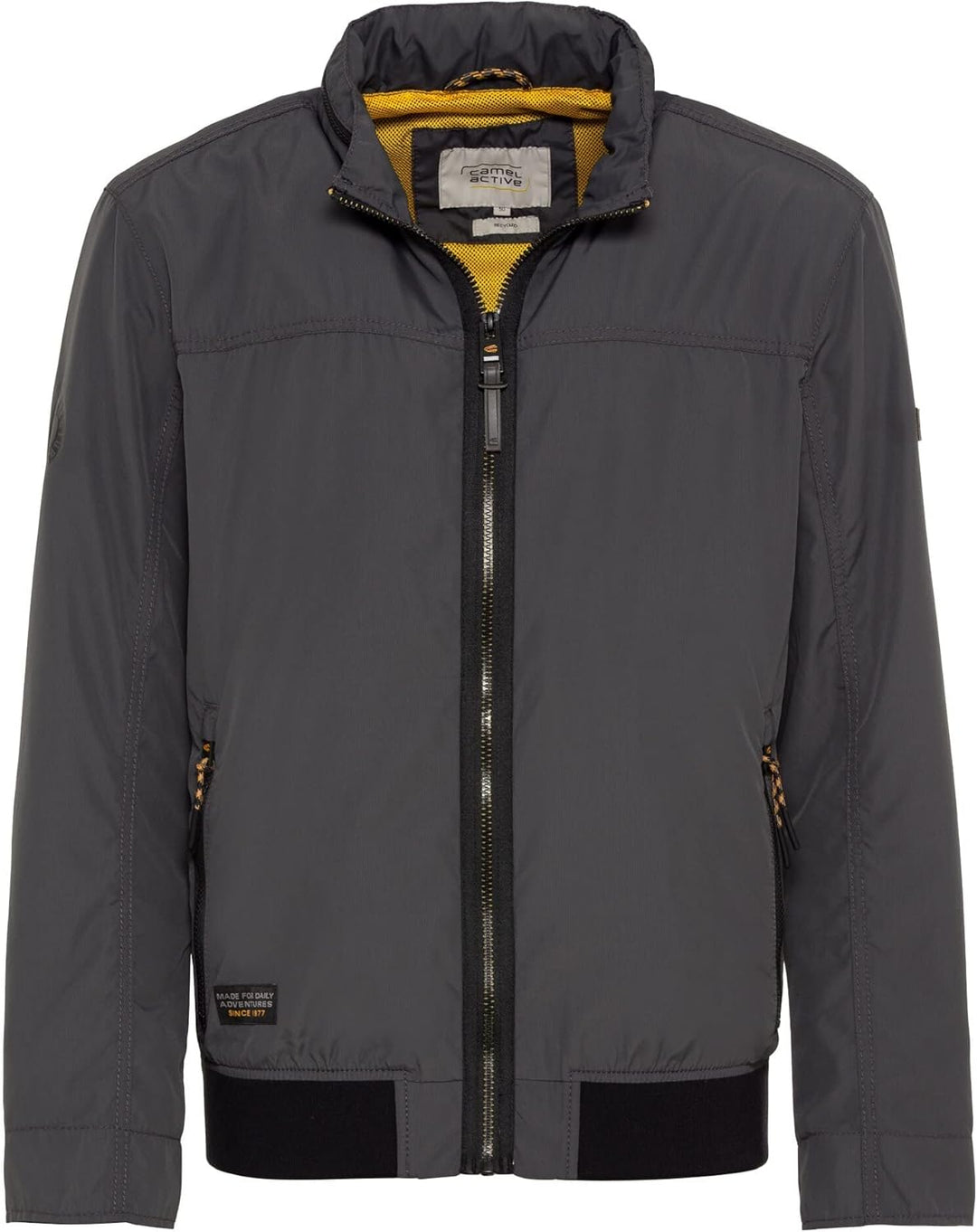 camel active Herren Leichter Blouson aus recyceltem Polyester 26 Shadow Grey, 26 Shadow Grey