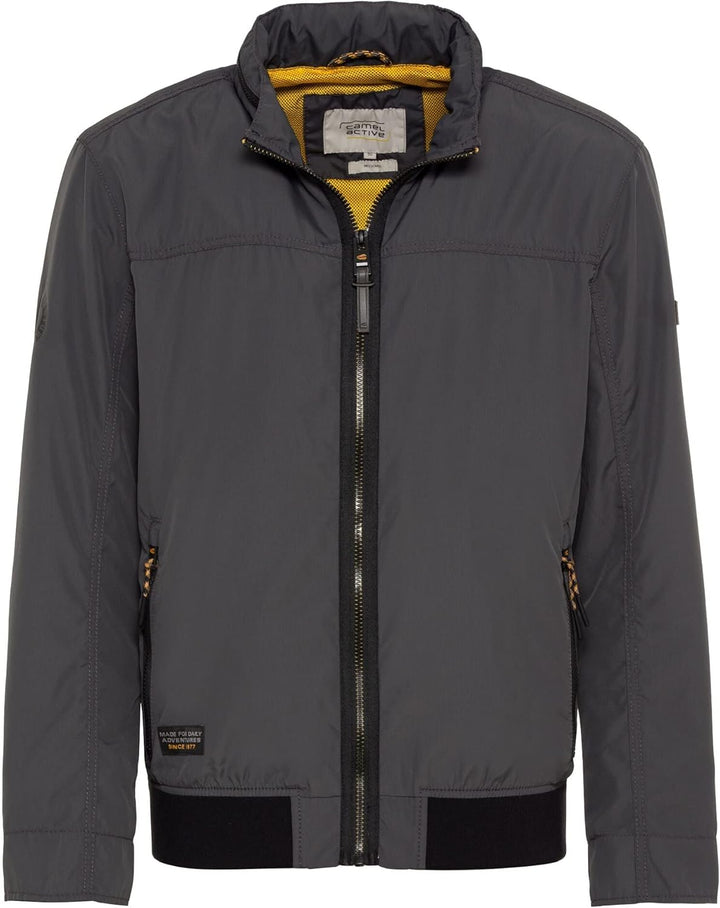 camel active Herren Leichter Blouson aus recyceltem Polyester 26 Shadow Grey, 26 Shadow Grey