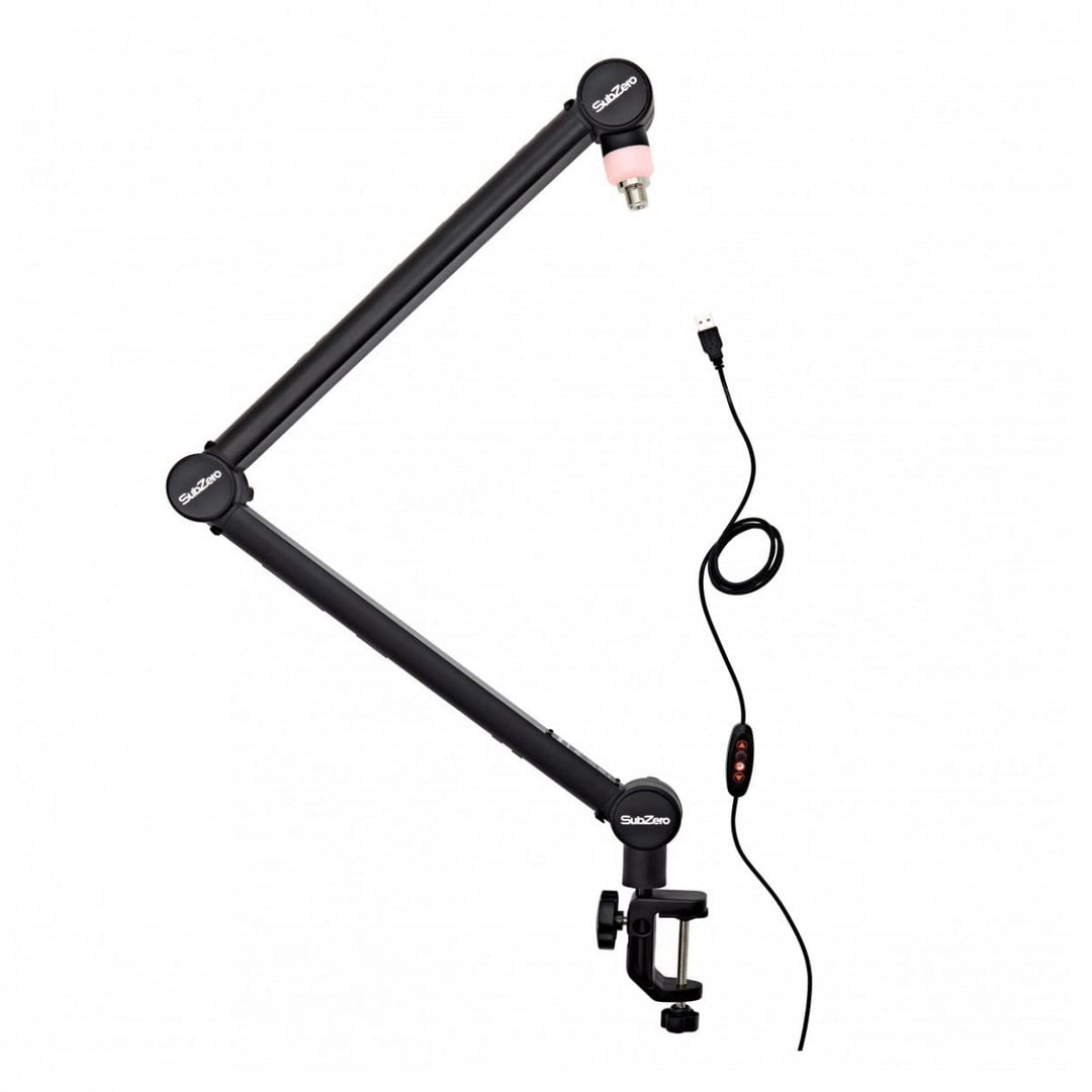 SubZero Studio-Mikrofonarm mit LED-Licht - Max. Belastung 2KG
