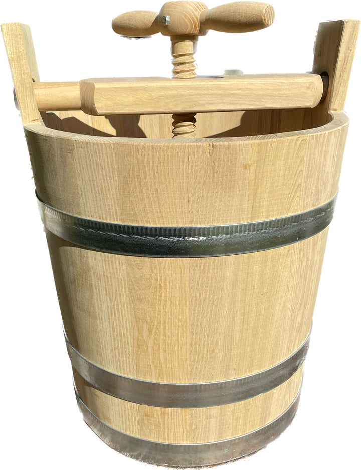 Krautfass 50L Holzfass aus Robinie, Pökelfass zum Einsuren & Fermentieren, Sauerkrautfass handgefert