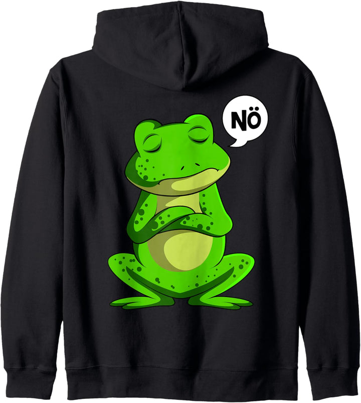 Frosch Nö Frösche Jungen Mädchen Kinder Kapuzenjacke