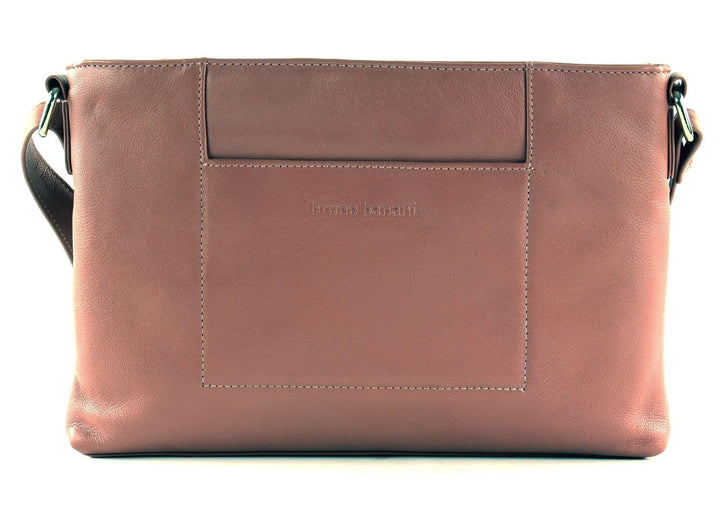 Bruno Banani Umhängetasche rosa echt Leder Damen - 020315