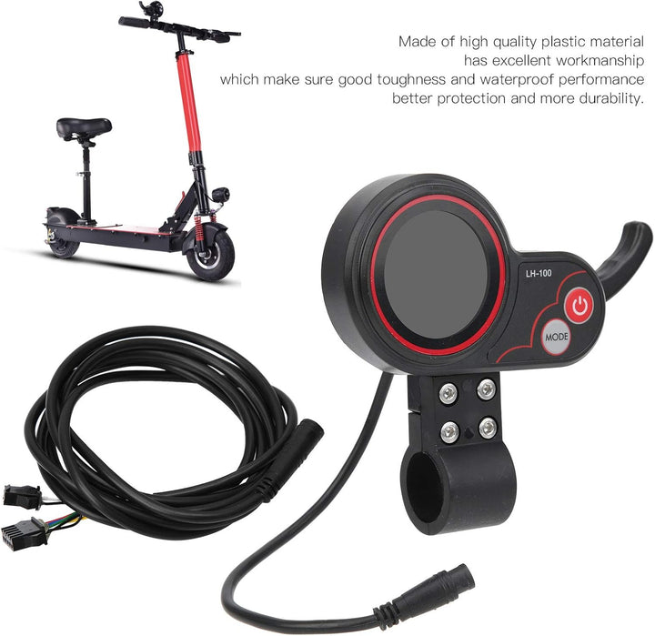 Elektroroller Daumengas mit Display, E-Bike-Geschwindigkeitsregler Elektroroller-LCD-Anzeigefeld Man