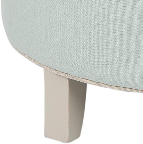 SAFAVIEH Gepolstert Hocker, Rotkehlchen-Ei-Blau, 55 X 55 X 50, Blau