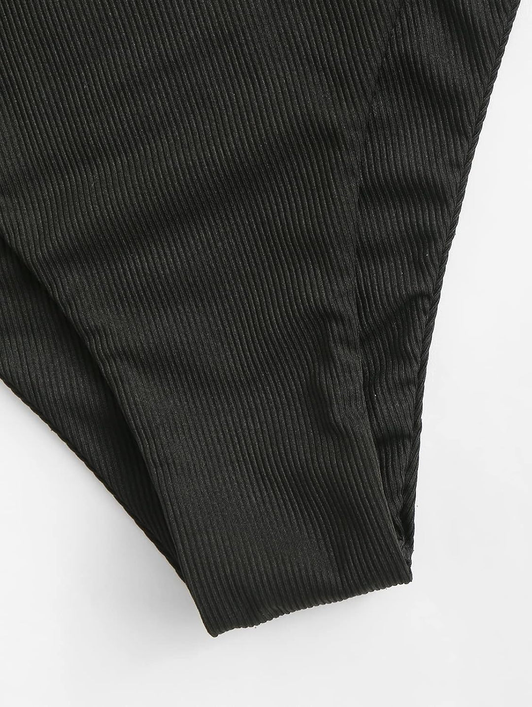 ZAFUL Gerippt Fest Chorhemd Hohes Bein Schnitt Hohe Taille Tankini Set Gepolstert Zwei Stücke Badean