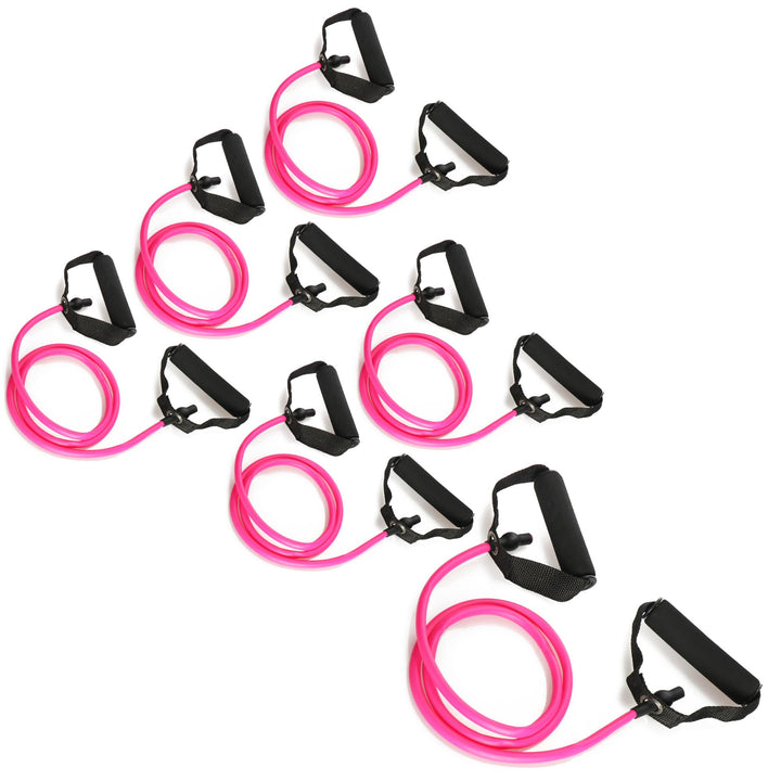 com-four® 6X Expander Sport - Brust-Expander Leicht - Expander für Fitness Zuhause - Trainingsgerät
