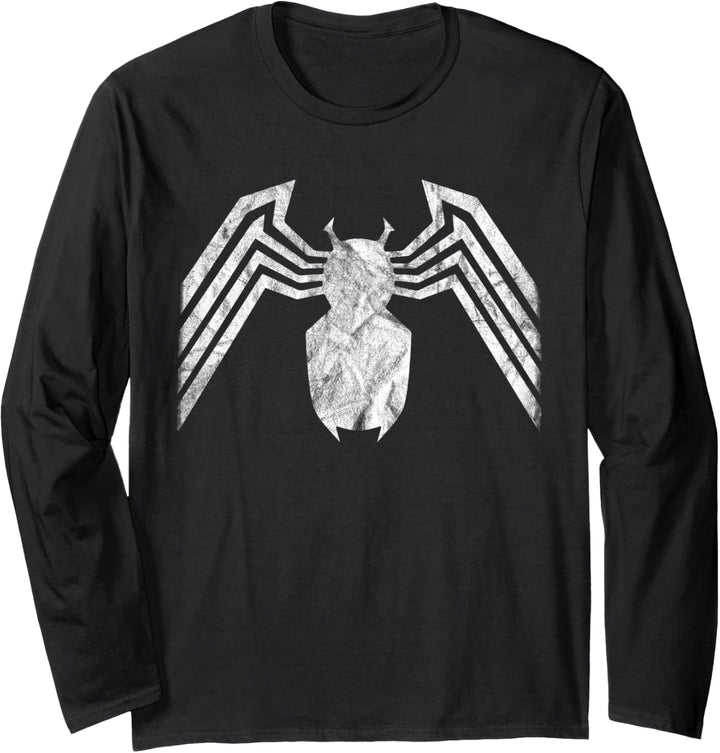 Marvel Venom Emblem White Langarmshirt