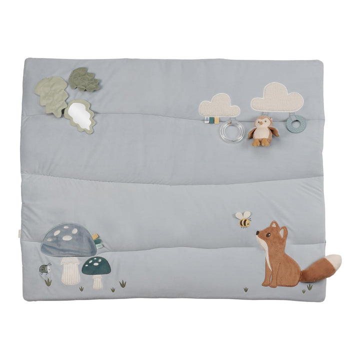 Little Dutch Krabbeldecke Spieldecke Activity Matte Baby (80x100 cm) blau - Forest Friends