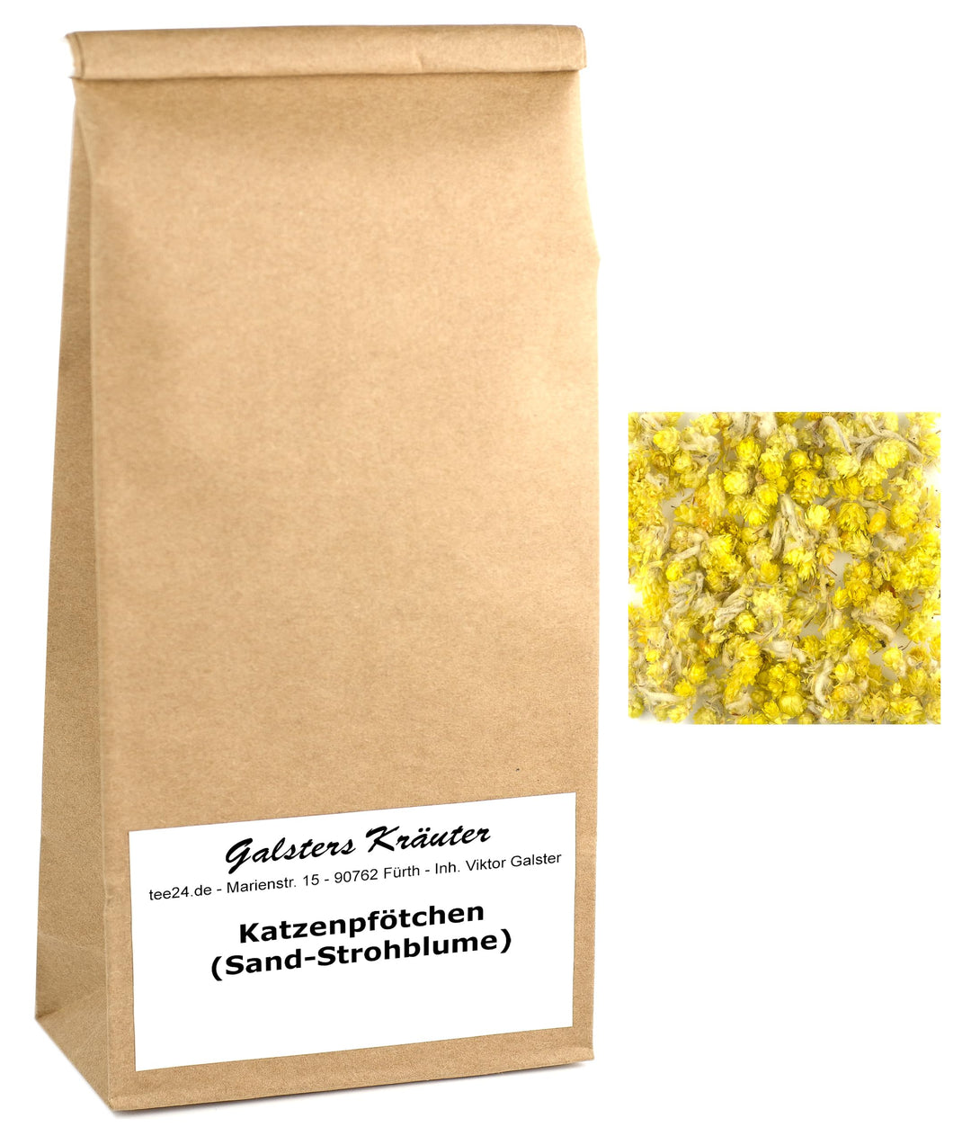 300g Katzenpfötchen Tee Sand-Strohblume Immortelle Ruhrkraut | Galsters Kräuter 300 g, 300 g