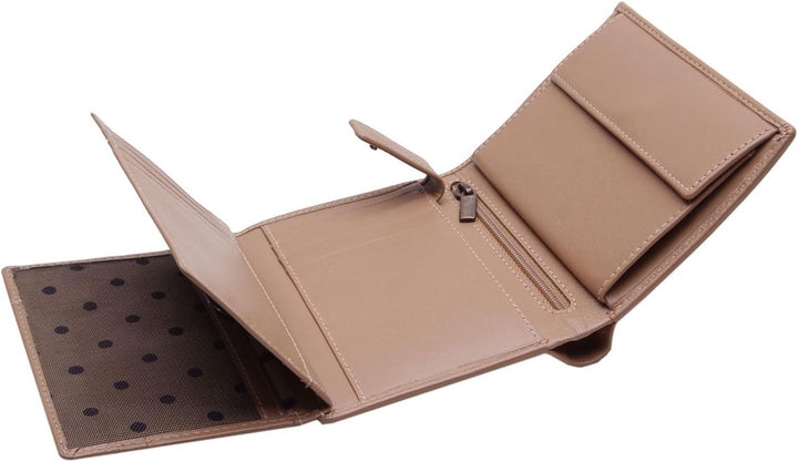 Esquire Peru Geldbörse RFID Leder 9,5 cm Einheitsgrösse Beiges Taupe, Einheitsgrösse Beiges Taupe