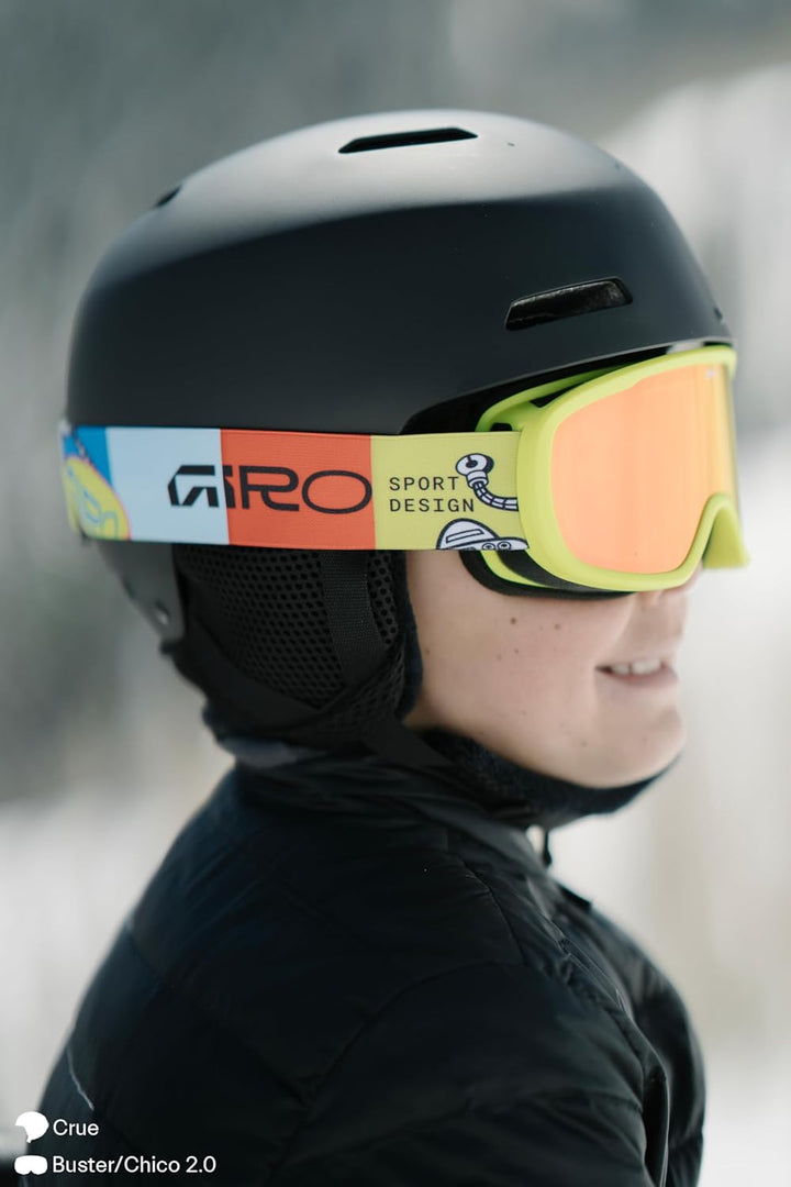 Giro Crue MIPS Kids Skihelm - Snowboardhelm für Jugend, Kleinkind, Jungen & Mädchen Indigoblau matt