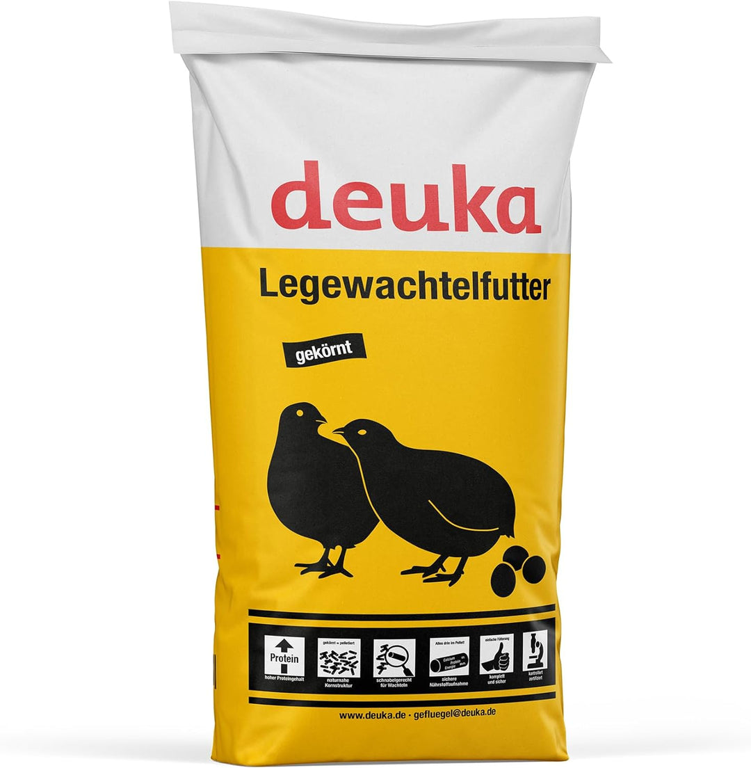 deuka Legewachtelfutter | Wachtelfutter | Alleinfutter zur Rundumversorgung von Legewachteln | Geflü