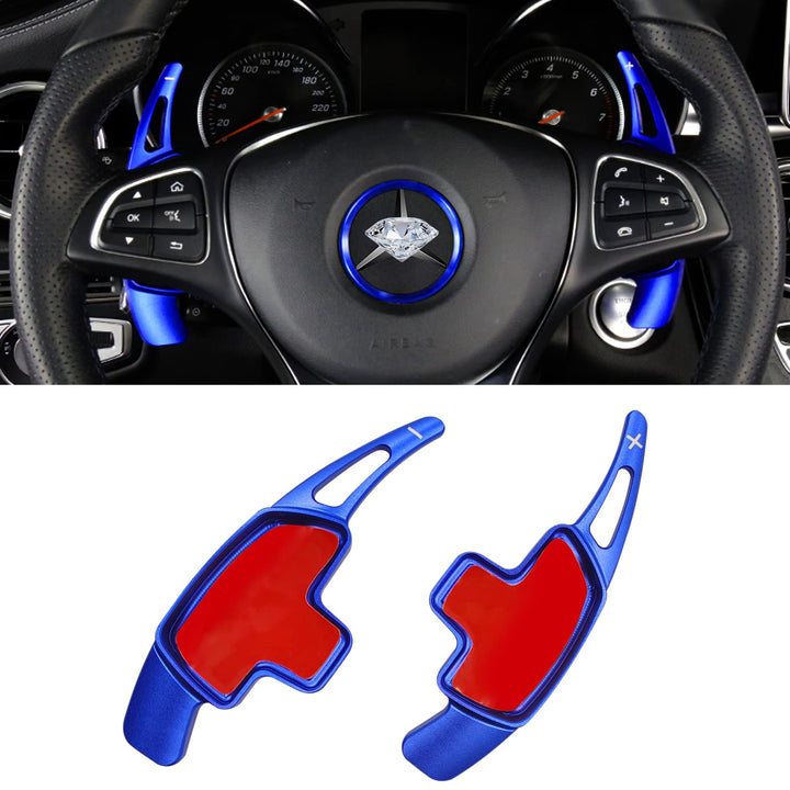 TTCR-II 2PCS Kompatibel mit Schaltwippen Mercedes Benz,A/G Klasse 2019-2021, C/CLA/CLS 2015-2021, E/