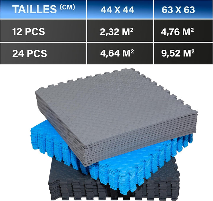 Fitem Premium & UMWELTFREUNDLICHE Eva-Schaumplatten - Puzzlematte - Bodenschutz - Sport - Pool - Cro