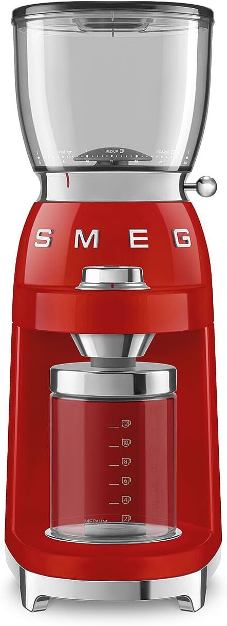 Smeg CGF01RDEU Kaffeemühle rot one size Rot, one size Rot