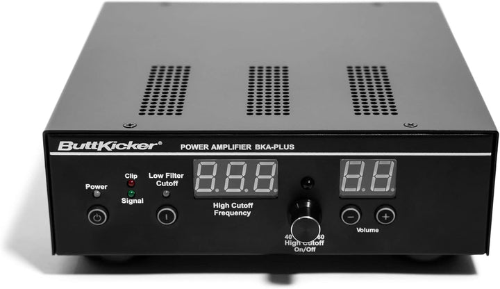 ButtKicker Gamer plus - Schwarz - Haptisches Simracing-Kit für PC mit 90-Watt-Verstärker - Rennsport