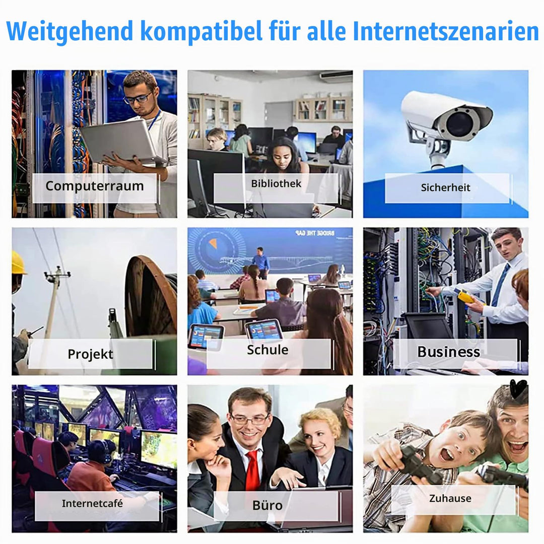 LAN Kabel 15 meter Cat 7, Netzwerkkabel 15m Hochgeschwindigkeits Ethernet Kabel Outdoor Indoor, S/FT